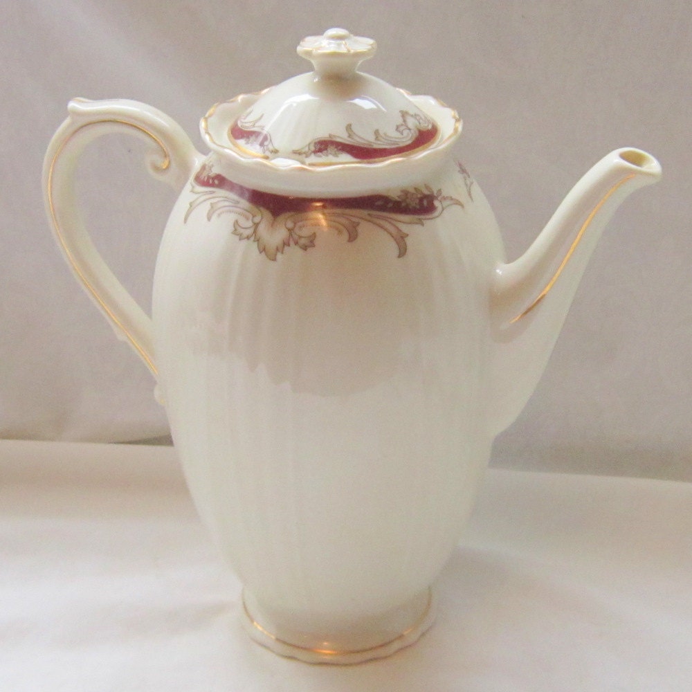 Vintage Coffee Pot Syracuse China Federal Radcliffe Collectable Gift for Her Hollywood Regency Neoclassic