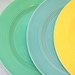 Harlequin Plate Dinner Plate Turquoise/Teal  Art Deco China Fiestaware Riveriaware Sister Lines Vintage