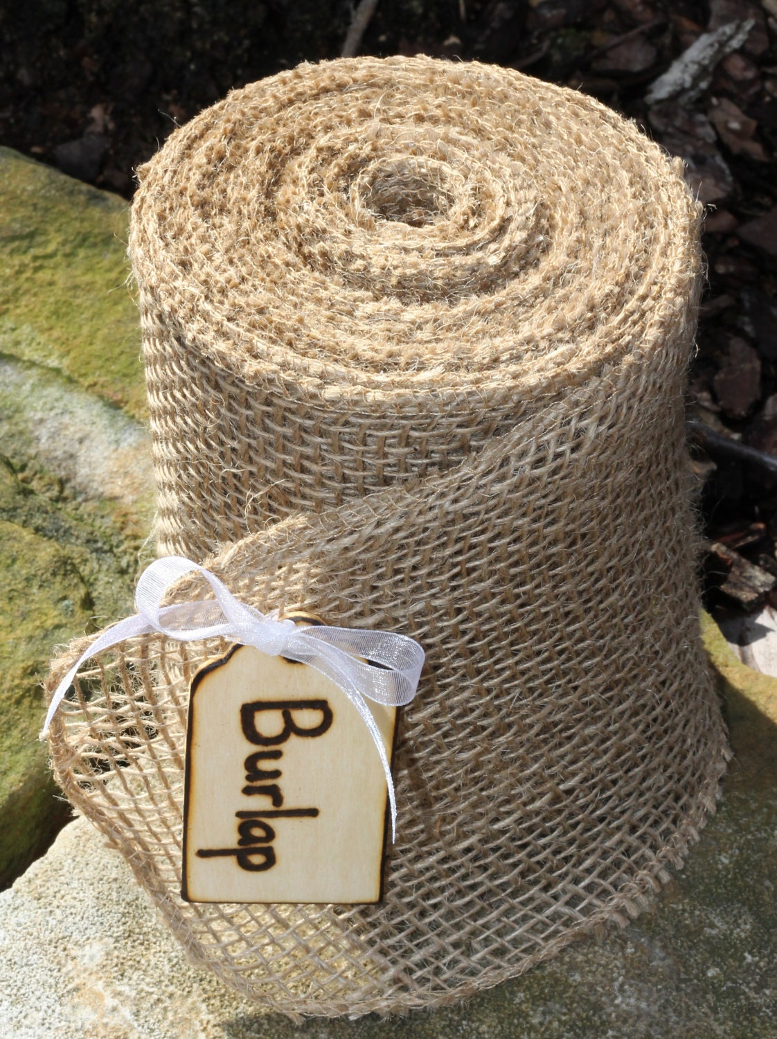 10 Yards Of Rustic Beautiful Burlap Ribbon For Wedding And Home Decoration, Chair Bows, Rustic, Cottage, Woodland, Shabby Chic Weddings