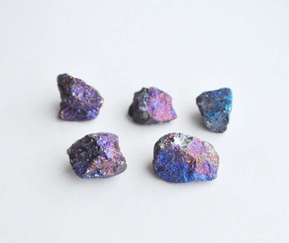 1 pc treated chalcopyrite peacock copper great for wire wrapping