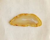 1 pc natural color agate slice from Brazil good for wire wrapping