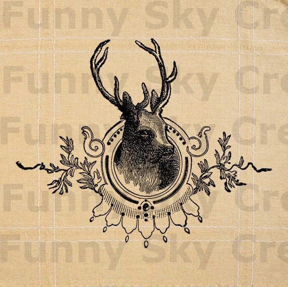 deer brain silhouette printable graphic regarding Deer Silhouette Printable referred to as deer brain silhouette printable