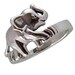 Trunk Up Elephant Sterling Silver 925 Ring