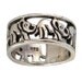 Elephant Sterling Silver Unisex Ring Fit the Finger from Teen to Adult, Trunk Up Elephant Ring