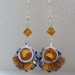 Chocolate Mousse Earrings. Polymer clay.