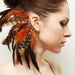 Feather Ear Cuff - Fire Tiger