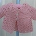 Hand crocheted baby sweater - Summertime Cardie