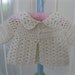Hand crocheted baby sweater - Summertime Cardie
