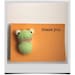 Hand Needle Felted Nerdy Froggy - Honeydew (Greeting Card - Thank you)