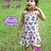Macy Dress For Girl 12M-8Y - Easy Sew - PDF pattern & instructions -Square neckline - Drop waist - Snap fasteners/ Zipper Option