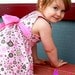 Tiffany Dress- Size 1T-6T - PDF pattern-Easy sew instruction includes making Yoyo flower-Fully Lined bodice- Square neckline