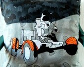 Moon Buggy Cushion.  21" x 21".  Apollo Moon Mission.  Space Travel.