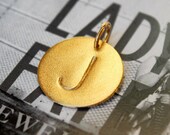 Stamped Custom Personalized Letter Charm