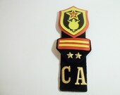 Soviet military patches, use for mixed media art, dolls, shadow boxes, scrapbooking,steampunk  jewelry.