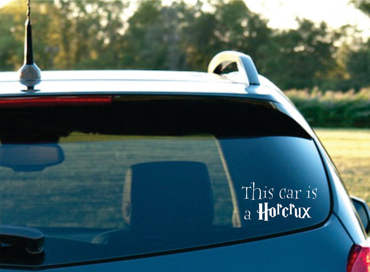 This car is a Horcrux  Vinyl  Car Decal  FREE SHIPPING
