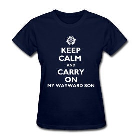 Supernatural Winchester t-shirt Carry on my Wayward son Women's S, M, L, XL, XXL
