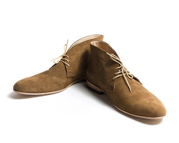 vintage inpired brown suede desert boots FREE WORLDWIDE SHIPPING