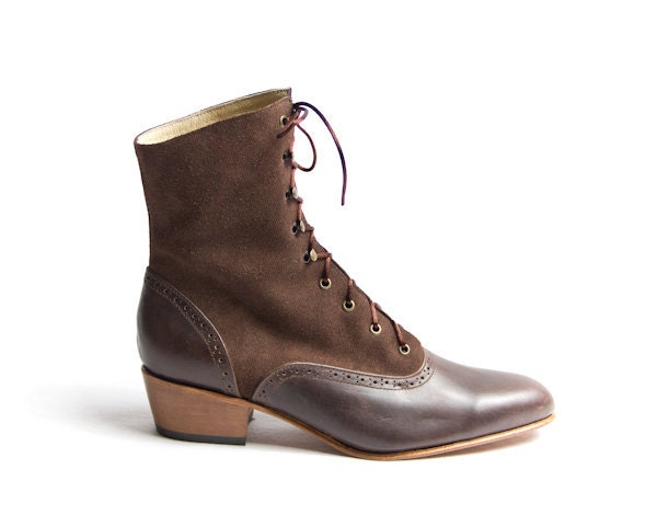 1920's vintage inspired lace up boots - FREE WORLDWIDE SHIPPING