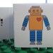 Robot Party Favor Mini Notebooks - Set of 20