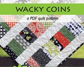 modern quilt pattern PDF // wacky coins