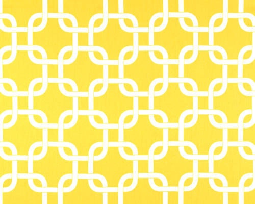 Yellow and White Chain Table Runners -Many Colors Available -Buffet Server/Table Runner For Weddings or Home Decor- Customizable