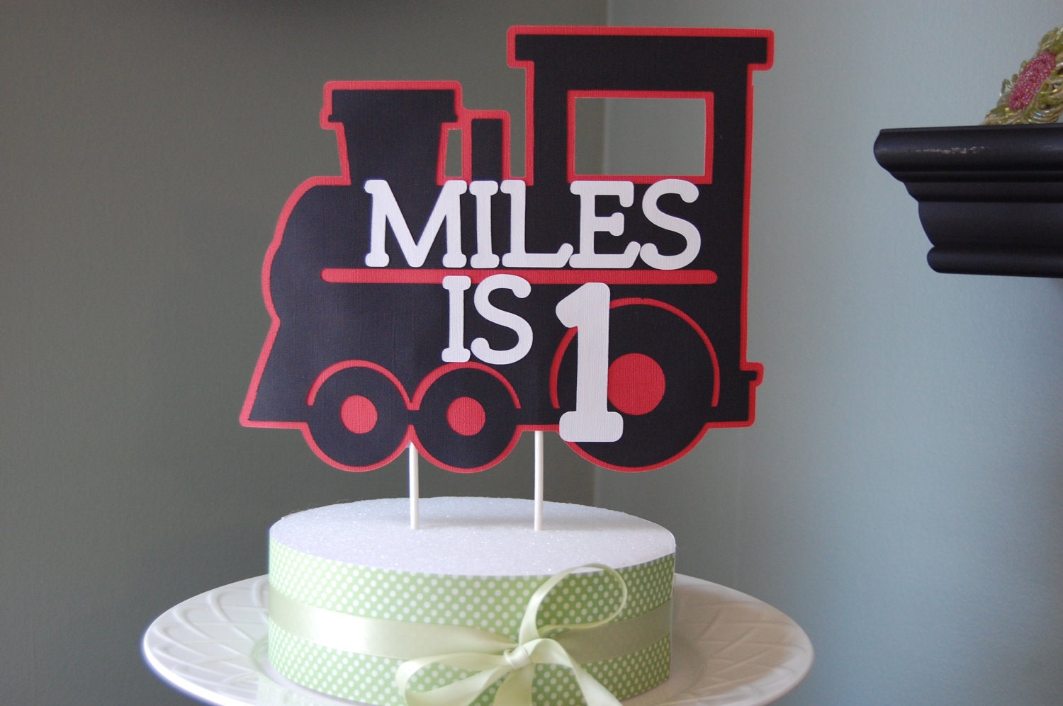 Train Cake Topper, Train Smash Cake, Train Party Supplies, Train Party Decor Il_570xn