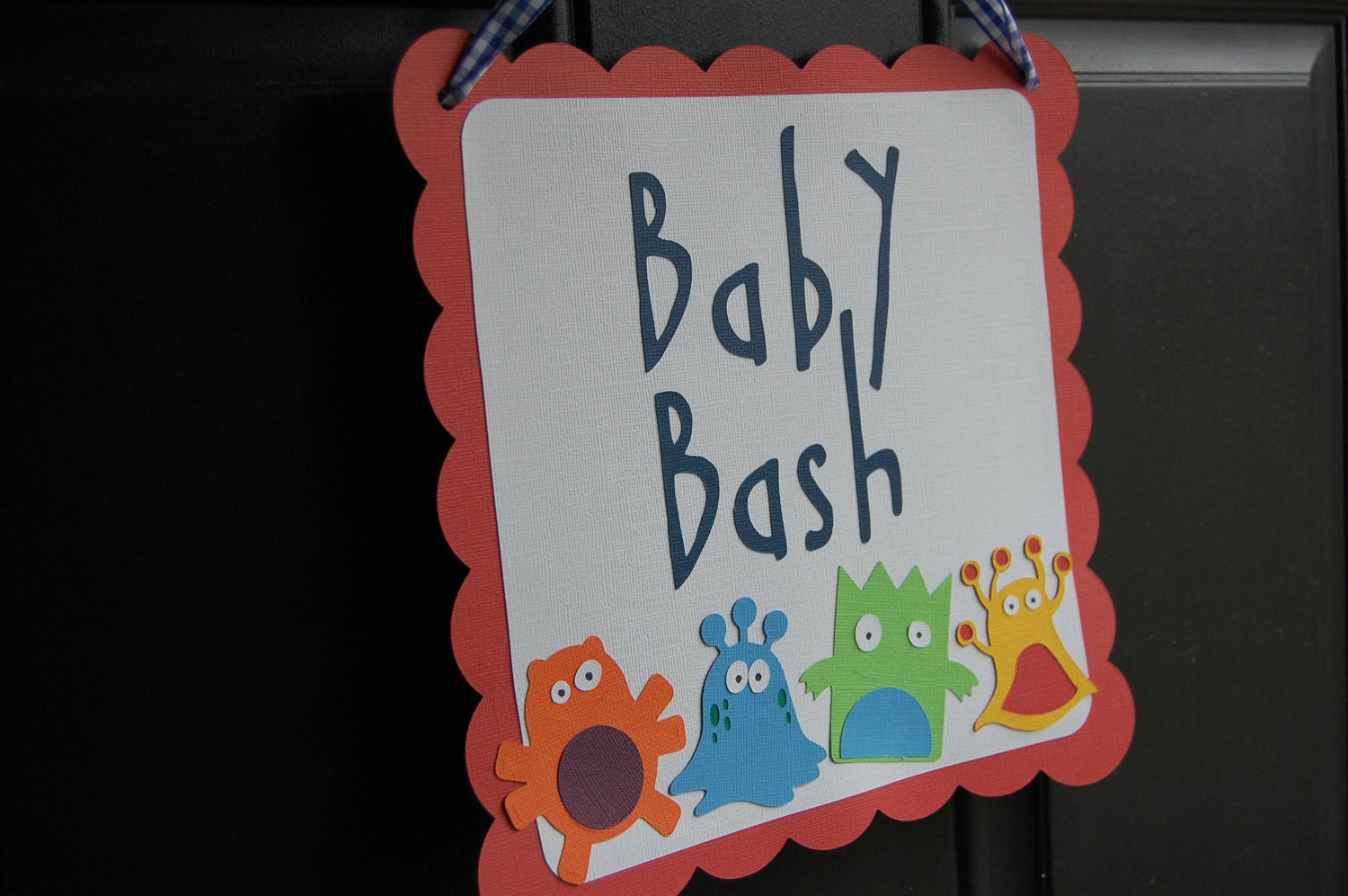 Monster Door Sign, Monster Party, Monster Party Supplies, Birthday Door Signs, Baby Bash Il_570xn