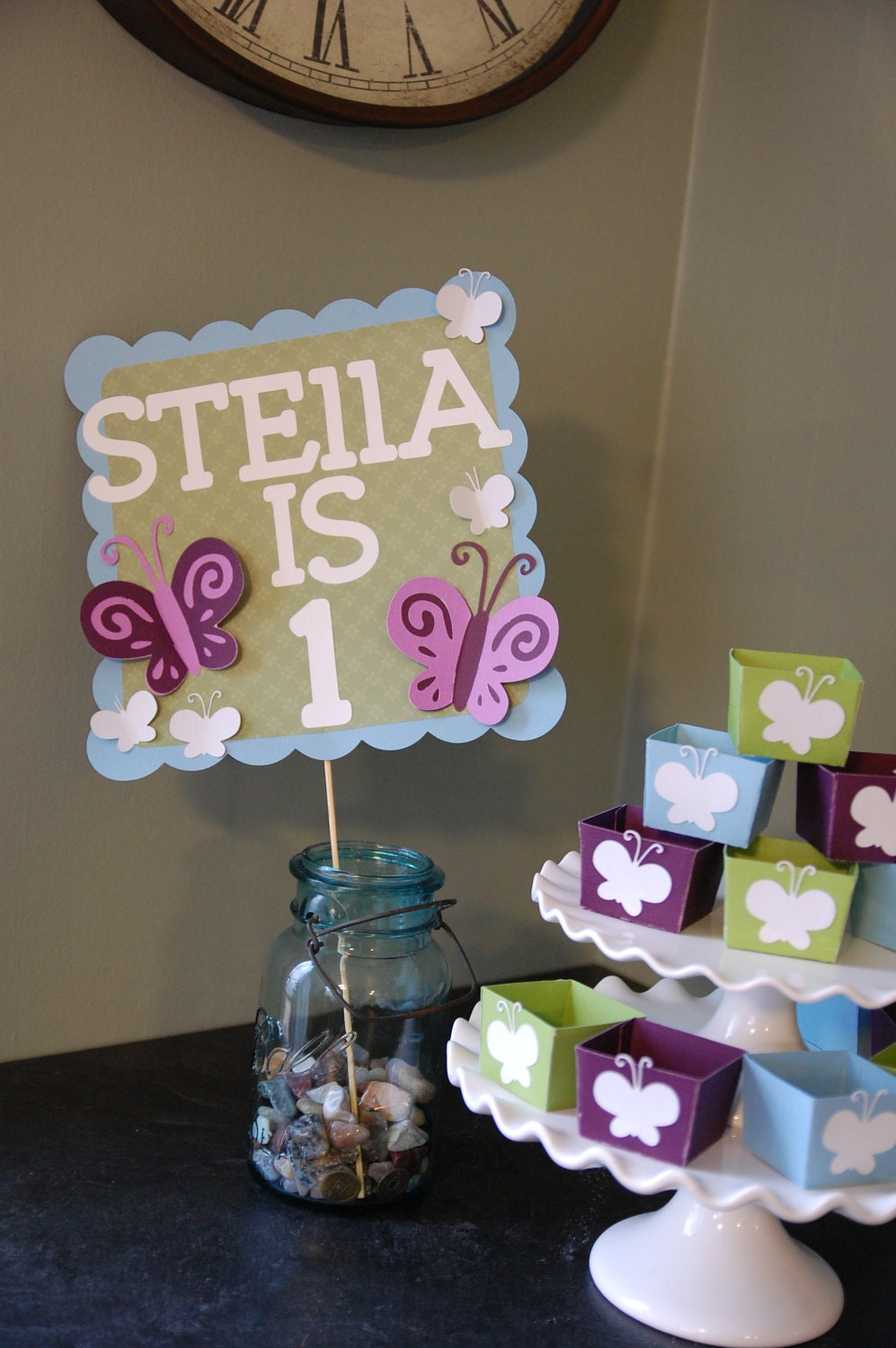 Butterfly Candy Cups, Butterfly Party Decorations, Butterfly Birthday Party, 12 Pcs Purple, Blue and Mantis