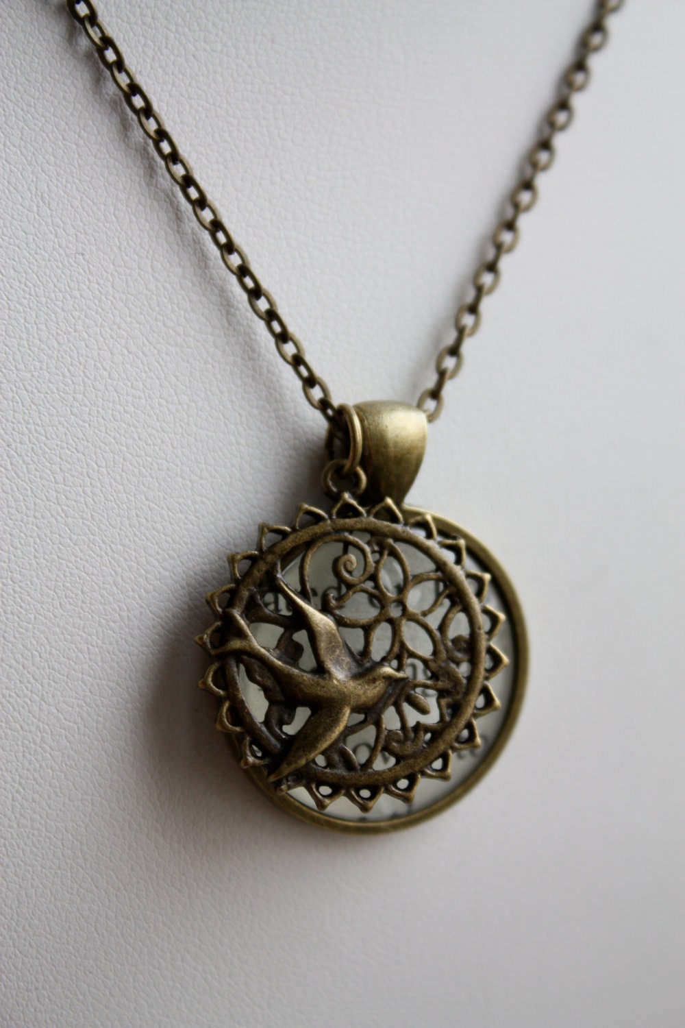 Hunger Games 'Mockingjay' Double Pendant Long Necklace