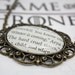 Game of Thrones 'Winter Is Coming' Arya Stark Book Page Necklace