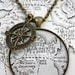 Game of Thrones 'The Wall' Map Book Page Necklace