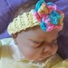 Baby Headband and flowers (PDF file)