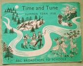 Childrens book BBC collectible illustrated Time and Tune antique vintage music book 50 to 75 years old