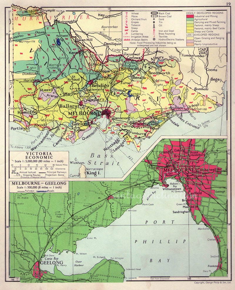 australia melbourne map