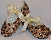 Leopard Print Baby Rhinestone Shoes Swarovski Crystal Baby Shoes Baby Custom Shoes Trendy Baby Shoes Baby Leather Shoes High End Fashion