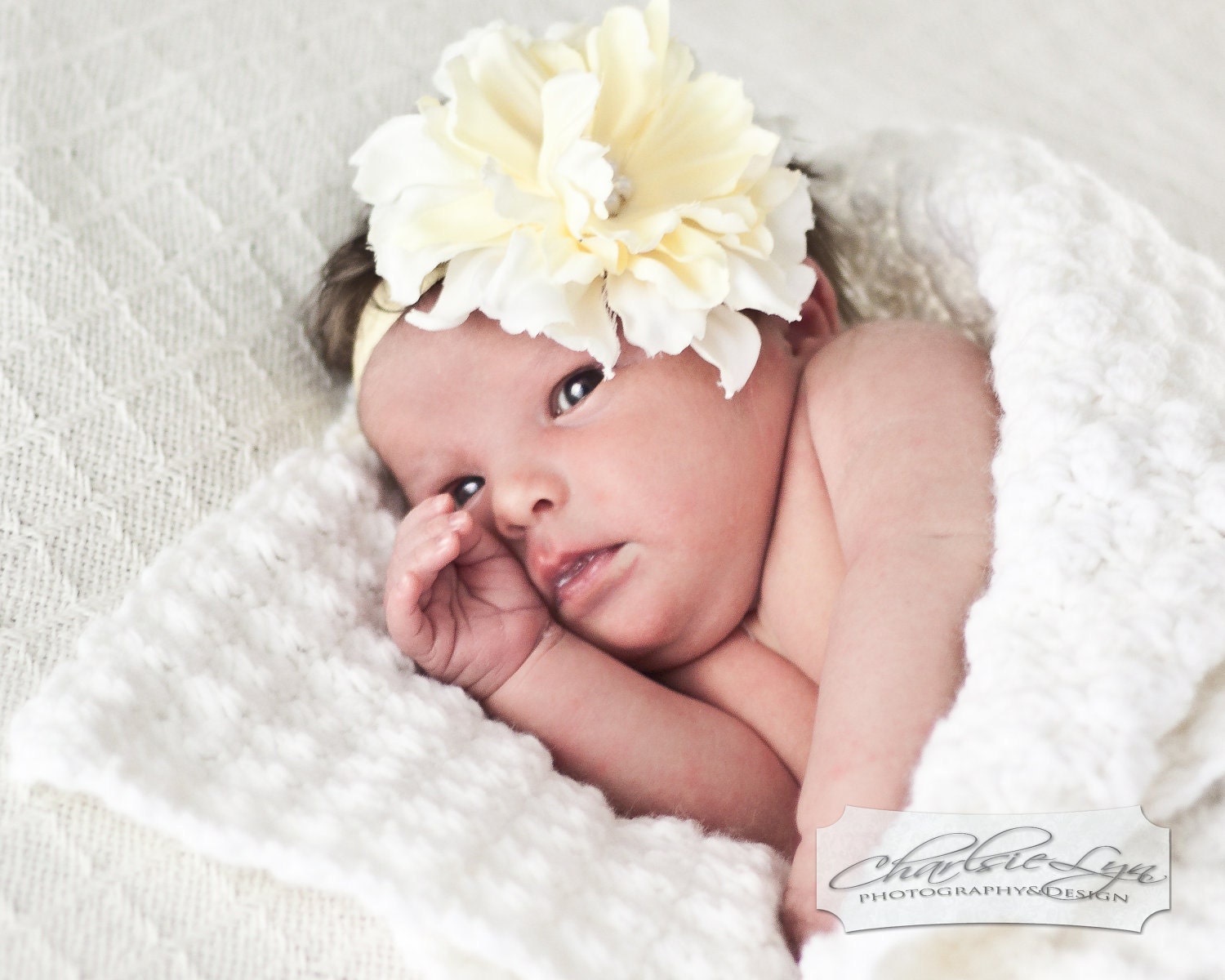 Baby Headband..Baby Girl Headband...Newborn Headband... Gorgeous yellow silk flower headband