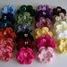 Crochet Girl/Baby Hat with 3 Different Flower Options - Made to Order - Choose from 23 Flower Colors - Also in Toddler, Girl Sizes