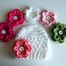 Crochet Girl/Baby Hat with 3 Different Flower Options - Made to Order - Choose from 23 Flower Colors - Also in Toddler, Girl Sizes