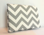 Chevron Clutch LIMITED EDITION Gray /White ZigZag