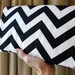 Chevron Clutch LIMITED EDITION Black and White ZigZag