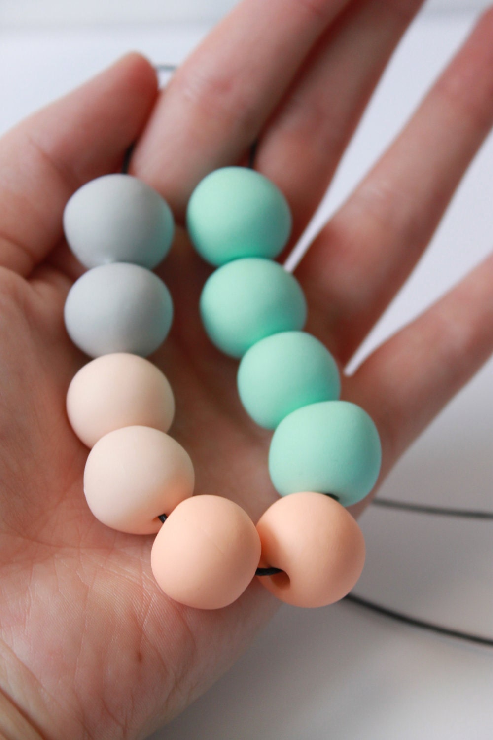 Pastel mint necklace