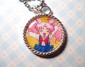 Chibiusa Sailor Chibi Moon Anime Japanese Manga Kawaii Cameo Pendant Necklace