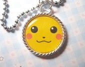 Pokemon Pikachu Video Game Cameo Pendant Necklace
