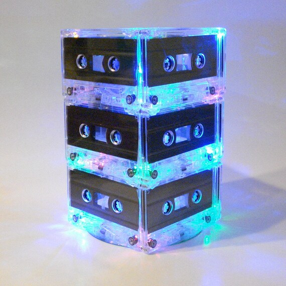 Music Themed Wedding Table Centerpiece MixTape Light 80s 90s retro Mixtape Light Il_570xn