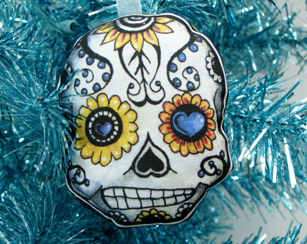 Sugar Skull Christmas Decoration Day of the Dead tree ornament