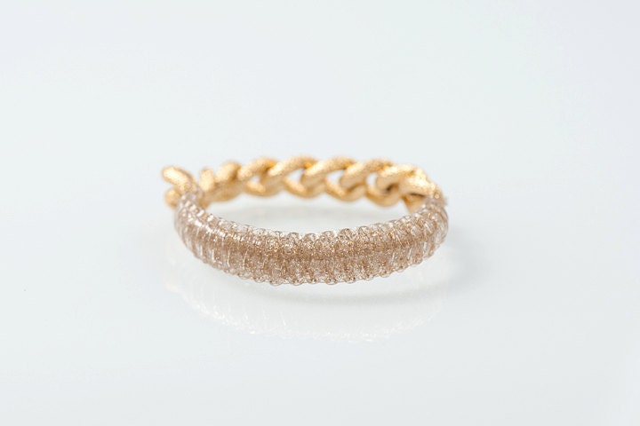 Glitter Golden Chain- Golden Cobra bfrend bracelet PRE ORDER