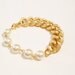 COCO bfrend Bracelet- Gold Chunky Chain with Large Pearls