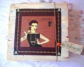 Hand painted folk art box ( figure No.6 / 1)