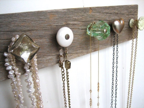 Jewelry Organizer on Barn Wood