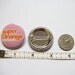 Socially awkward nerd button badge in yellow